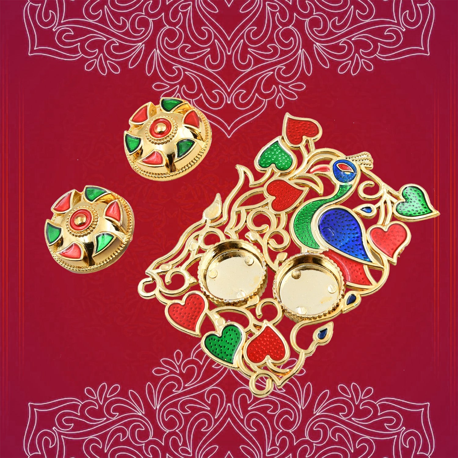 Rakasha Bandhan Special Puja Thali, Kumkum Thali Holder, Pooja Return Gift, Indian Housewarming Gifts, Brother/Bhai/Bhabhi/Sister/Family Rakhi for Rakshabandhan, Diwali Rakasha Bandhan Special Puja Thali, Kumkum Thali Holder, Pooja Return Gift, Indian Housewarming Gifts, Brother/Bhai/Bhabhi/Sister/Family Rakhi for Rakshabandhan, Diwali